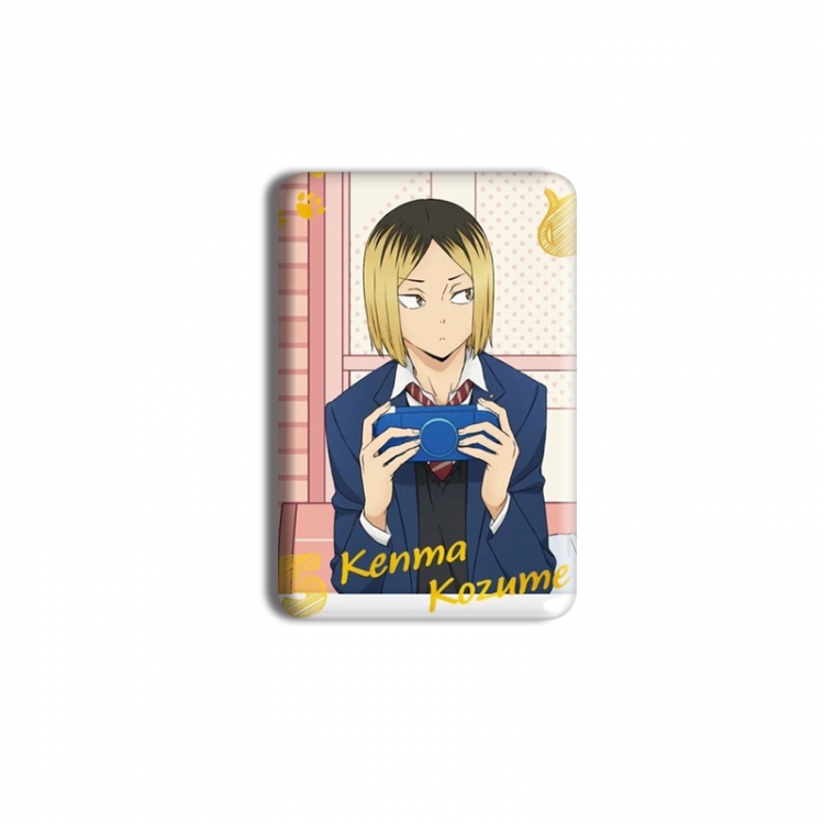 Haikyuu!! Anime square tinplate badge chest badge 40X60CM price for 5 pcs