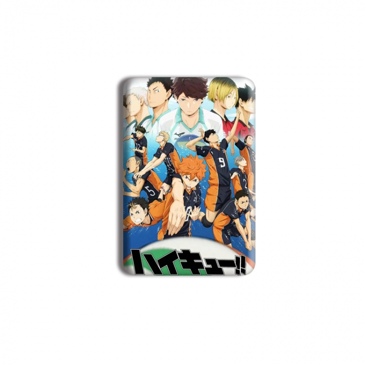 Haikyuu!! Anime square tinplate badge chest badge 40X60CM price for 5 pcs