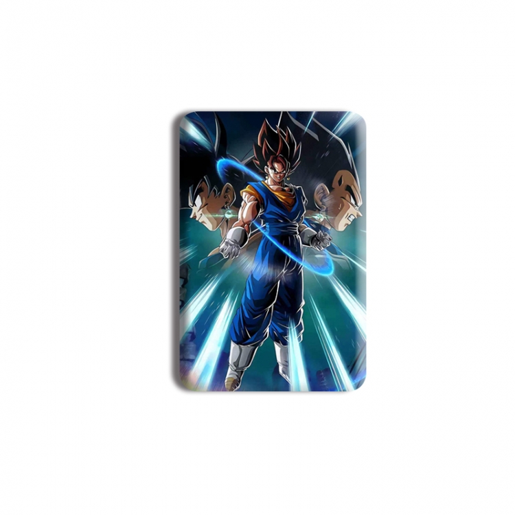 DRAGON BALL Anime square tinplate badge chest badge 4X6CM price for 5 pcs