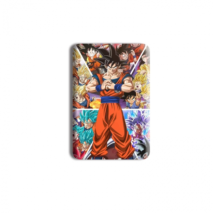 DRAGON BALL Anime square tinplate badge chest badge 4X6CM price for 5 pcs