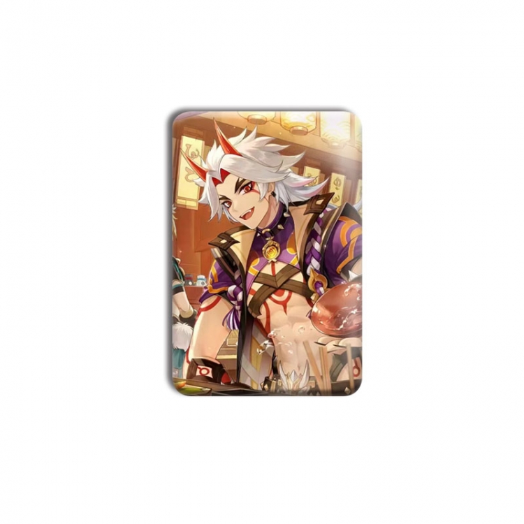 Genshin Impact Anime square tinplate badge chest badge 40X60CM price for 5 pcs