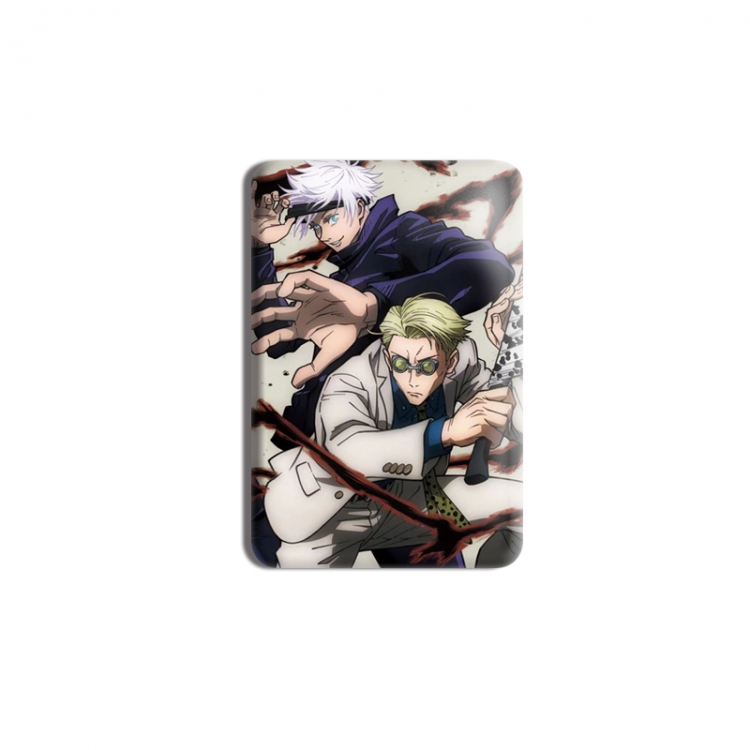 Jujutsu Kaisen Anime square tinplate badge chest badge 4X6CM price for 5 pcs