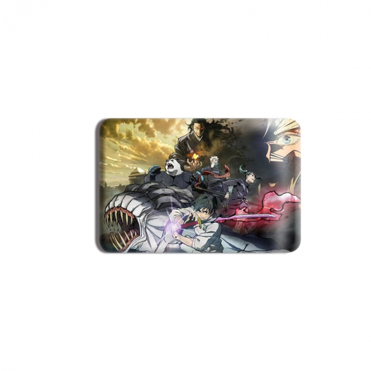 Jujutsu Kaisen Anime square tinplate badge chest badge 40X60CM price for 5 pcs