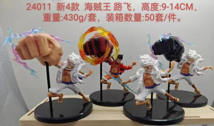 One Piece Bagged Figure Decoration Model 9-14cm a set of 4
