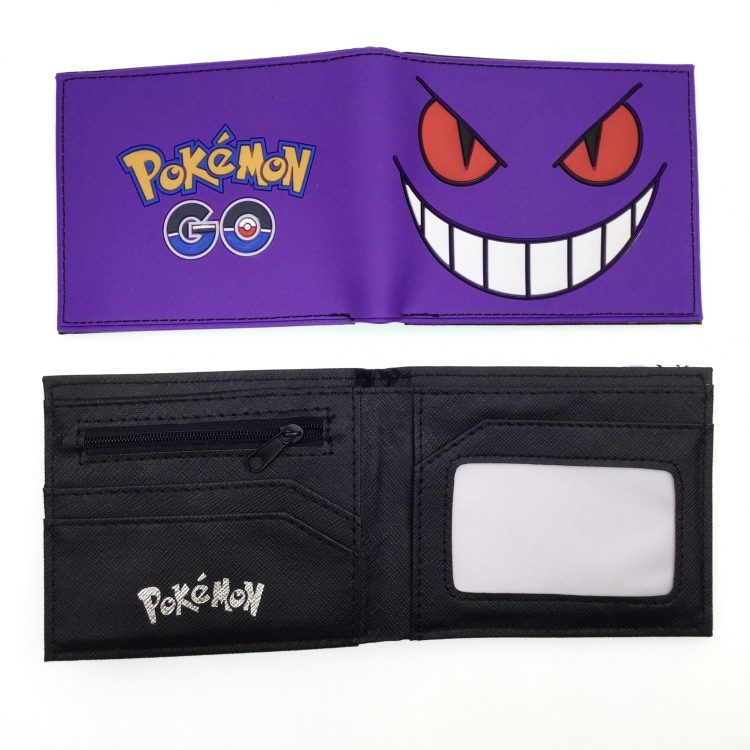 Pokemon Anime peripheral PVC adhesive surface short style folding wallet
