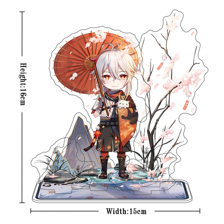 Genshin Impact Acrylic interlayer technology double-sided Standing Plates stand figure 21CM