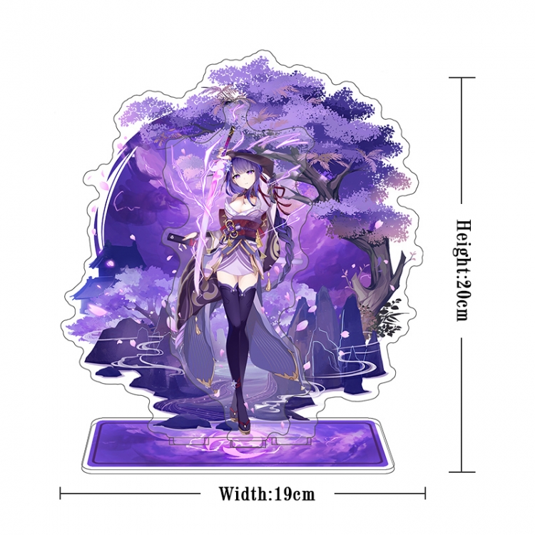 Genshin Impact Acrylic interlayer technology double-sided Standing Plates stand figure 21CM