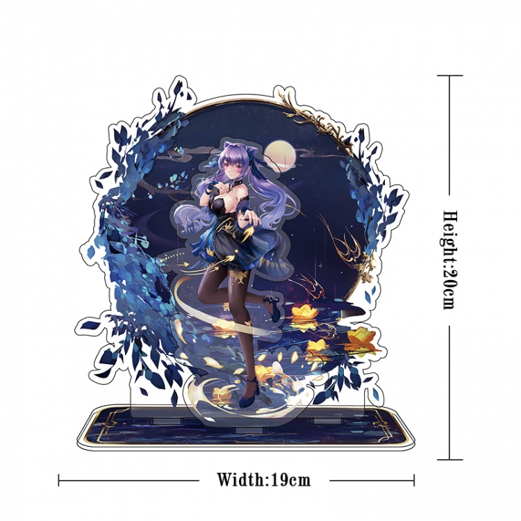 Genshin Impact Acrylic interlayer technology double-sided Standing Plates stand figure 21CM