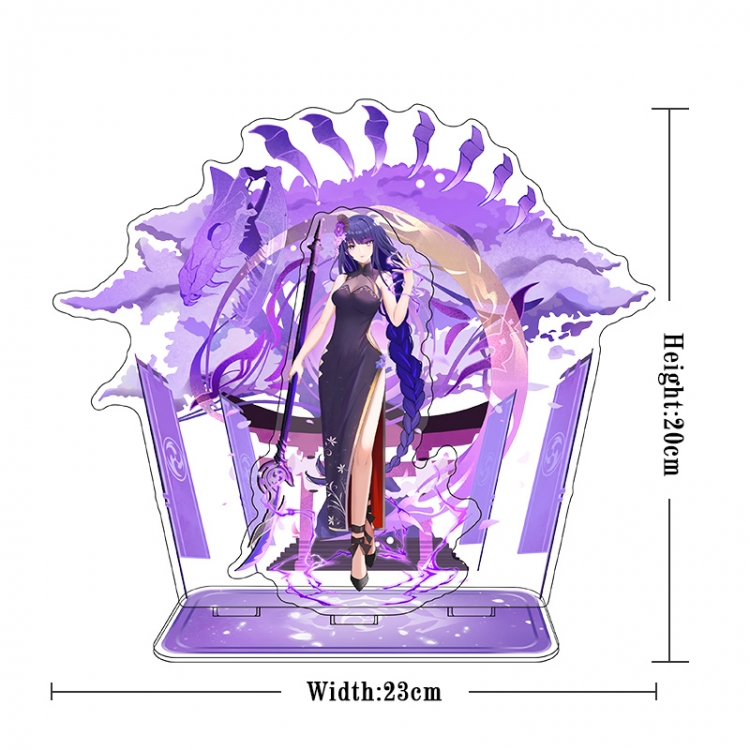 Genshin Impact Acrylic interlayer technology double-sided Standing Plates stand figure 21CM