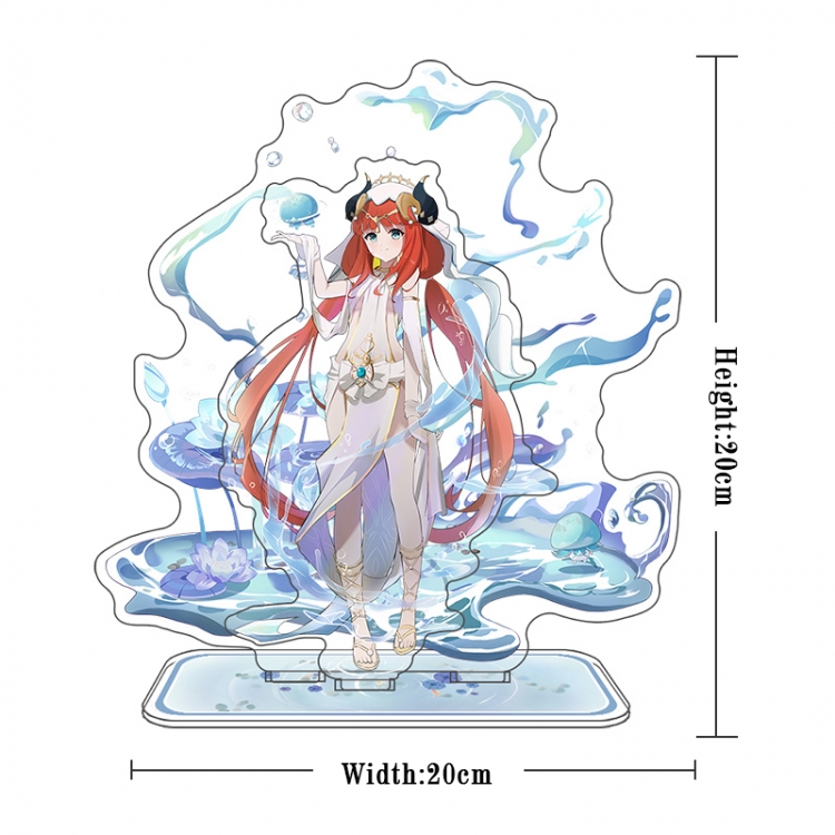Genshin Impact Acrylic interlayer technology double-sided Standing Plates  stand figure 21CM