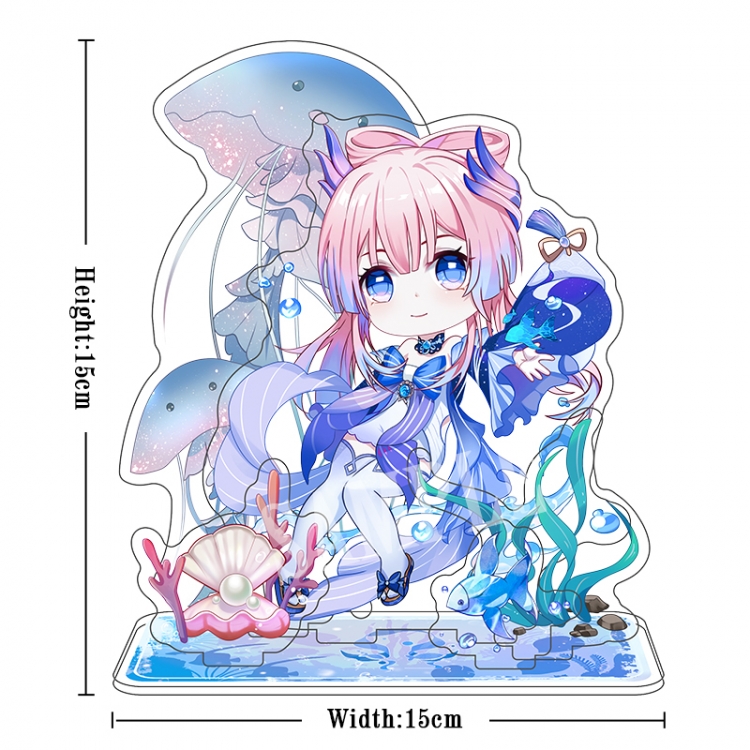 Genshin Impact Acrylic interlayer technology double-sided Standing Plates  stand figure 21CM