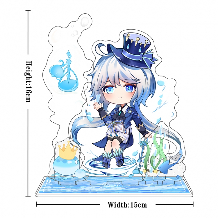 Genshin Impact Acrylic interlayer technology double-sided Standing Plates  stand figure 21CM