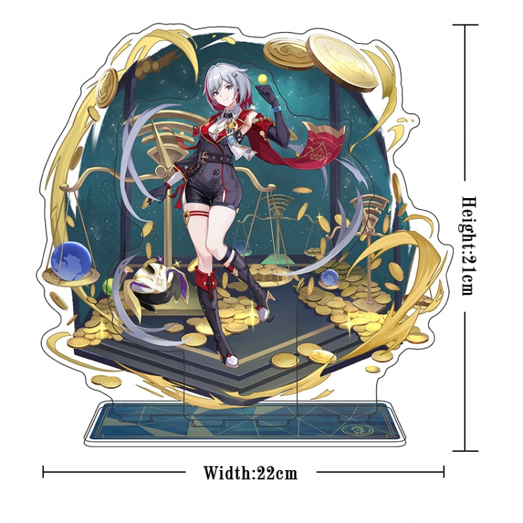 Honkai: Star Rail Acrylic interlayer technology double-sided Standing Plates stand figure 21CM