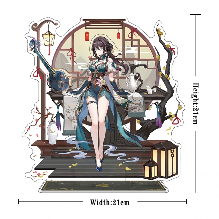 Honkai: Star Rail Acrylic interlayer technology double-sided Standing Plates stand figure 21CM