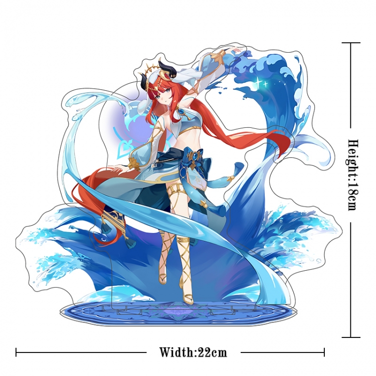 Genshin Impact Acrylic interlayer technology double-sided Standing Plates stand figure 21CM