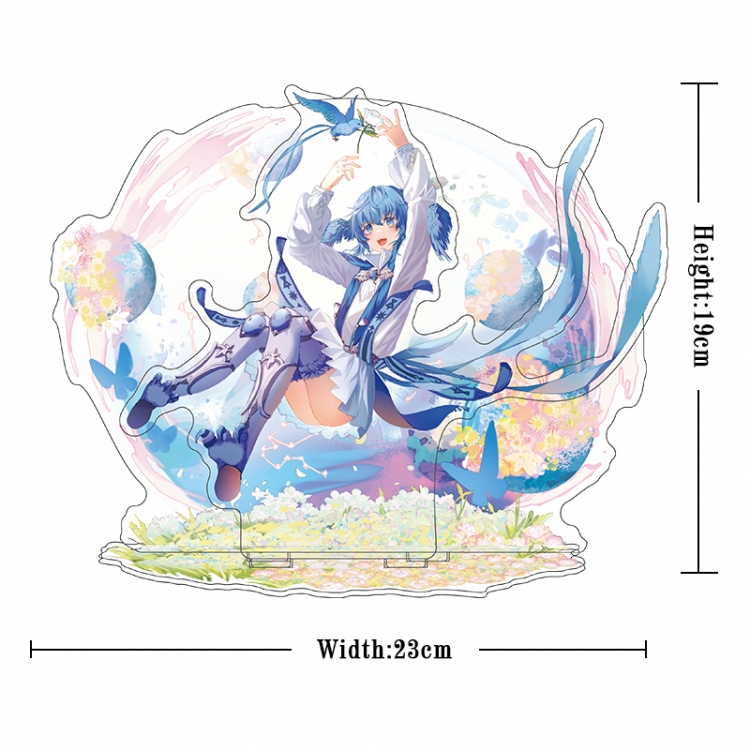 Final Fantasy Acrylic interlayer technology double-sided Standing Plates stand figure 21CM