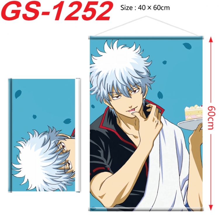 Gintama Anime digital printed pole style hanging picture Wall Scroll 40x60cm