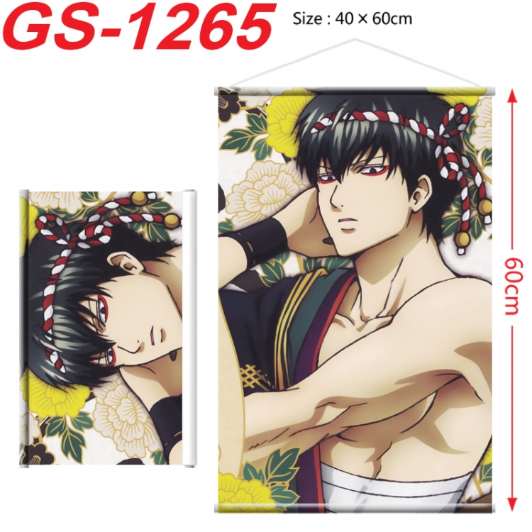 Gintama Anime digital printed pole style hanging picture Wall Scroll 40x60cm