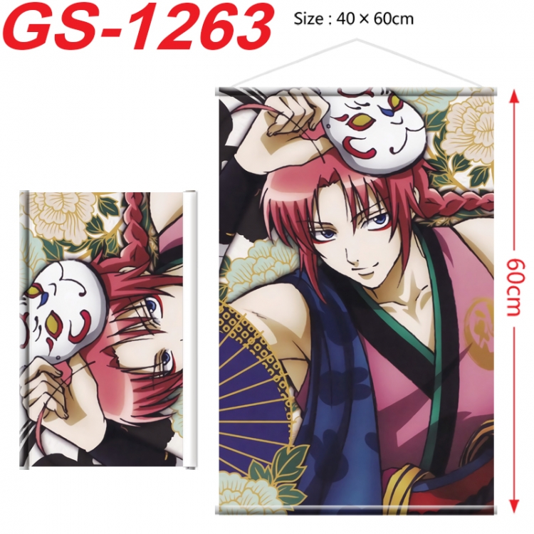 Gintama Anime digital printed pole style hanging picture Wall Scroll 40x60cm