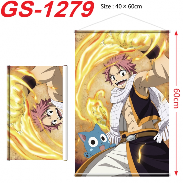 Fairy tail Anime digital printed pole style hanging picture Wall Scroll 40x60cm