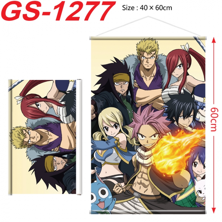 Fairy tail Anime digital printed pole style hanging picture Wall Scroll 40x60cm