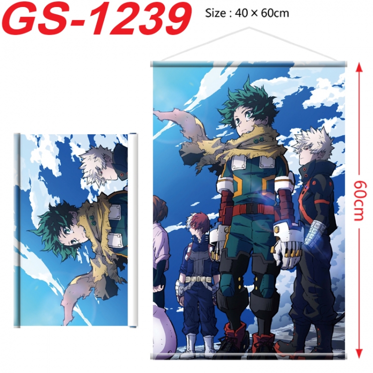 My Hero Academia Anime digital printed pole style hanging picture Wall Scroll 40x60cm