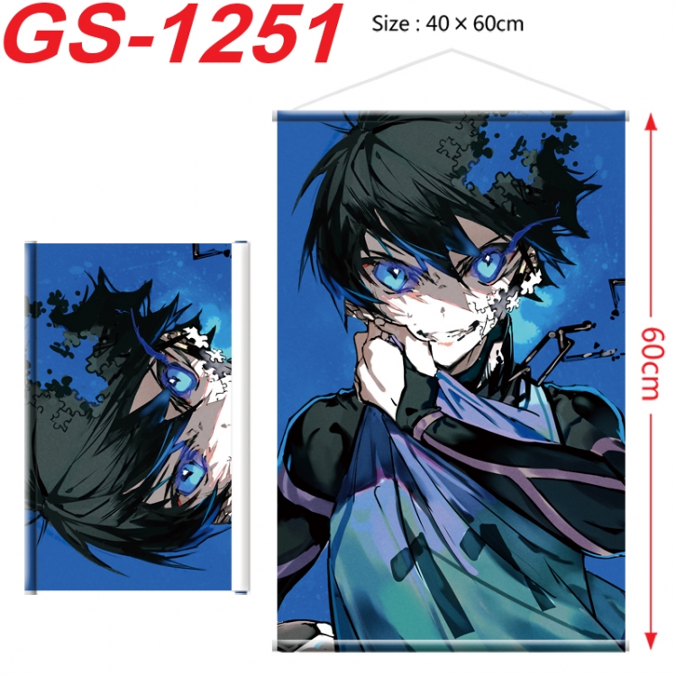BLUE LOCK Anime digital printed pole style hanging picture Wall Scroll 40x60cm