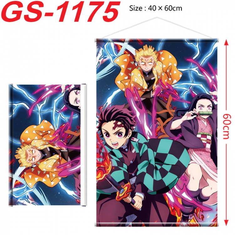 Demon Slayer Kimets Anime digital printed pole style hanging picture Wall Scroll 40x60cm