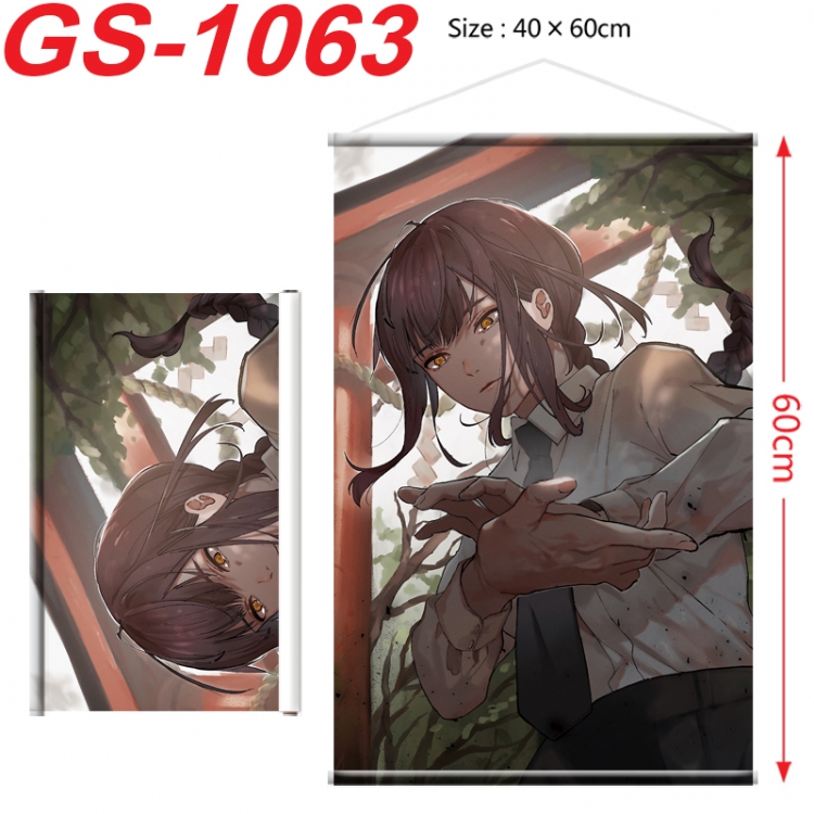 Chainsawman Anime digital printed pole style hanging picture Wall Scroll 40x60cm