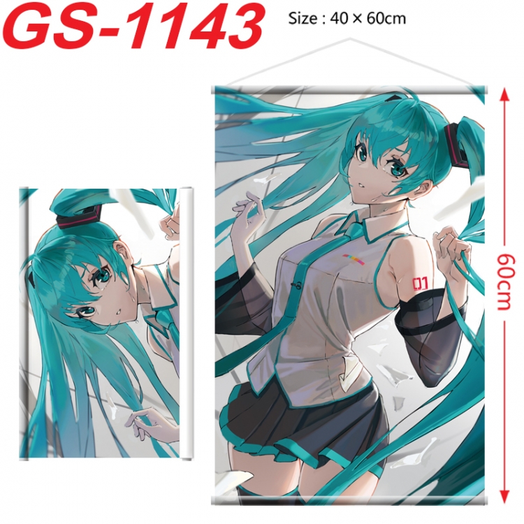 Hatsune Miku Anime digital printed pole style hanging picture Wall Scroll 40x60cm