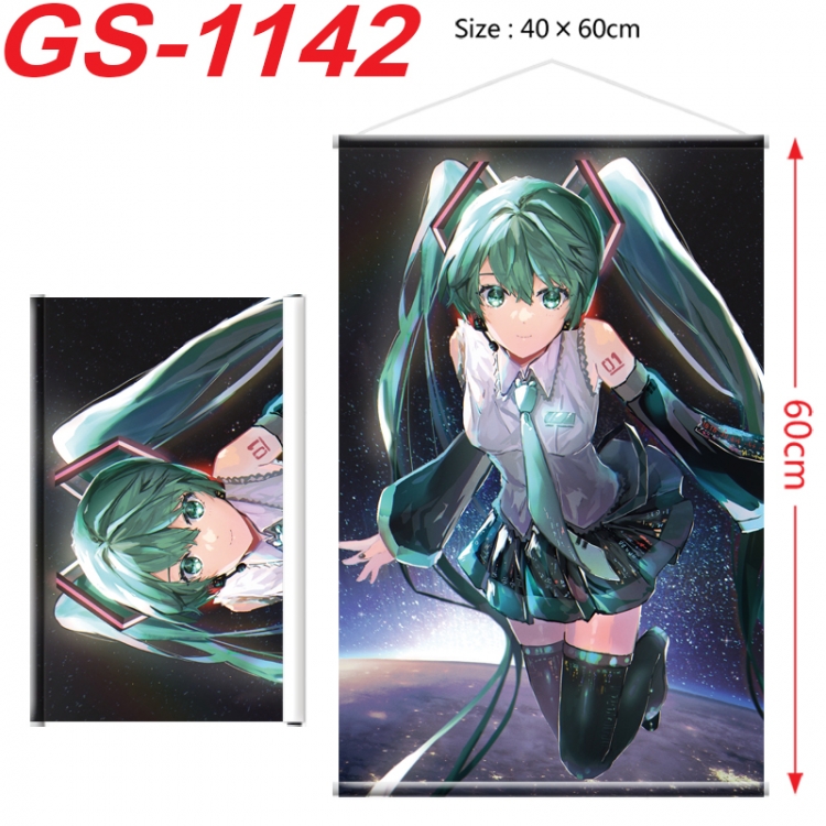 Hatsune Miku Anime digital printed pole style hanging picture Wall Scroll 40x60cm