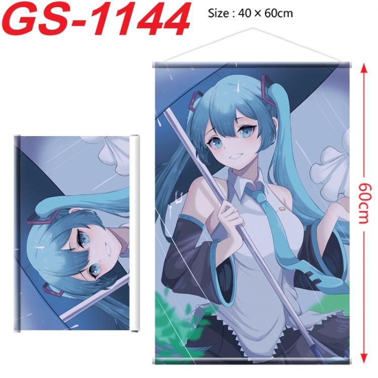 Hatsune Miku Anime digital printed pole style hanging picture Wall Scroll 40x60cm