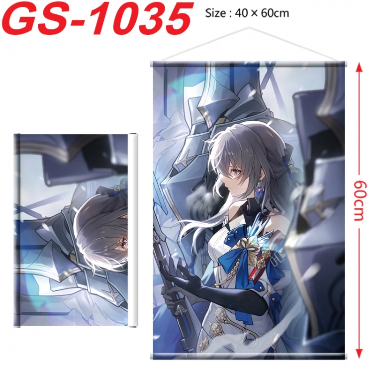  Honkai: Star Rail Anime digital printed pole style hanging picture Wall Scroll 40x60cm