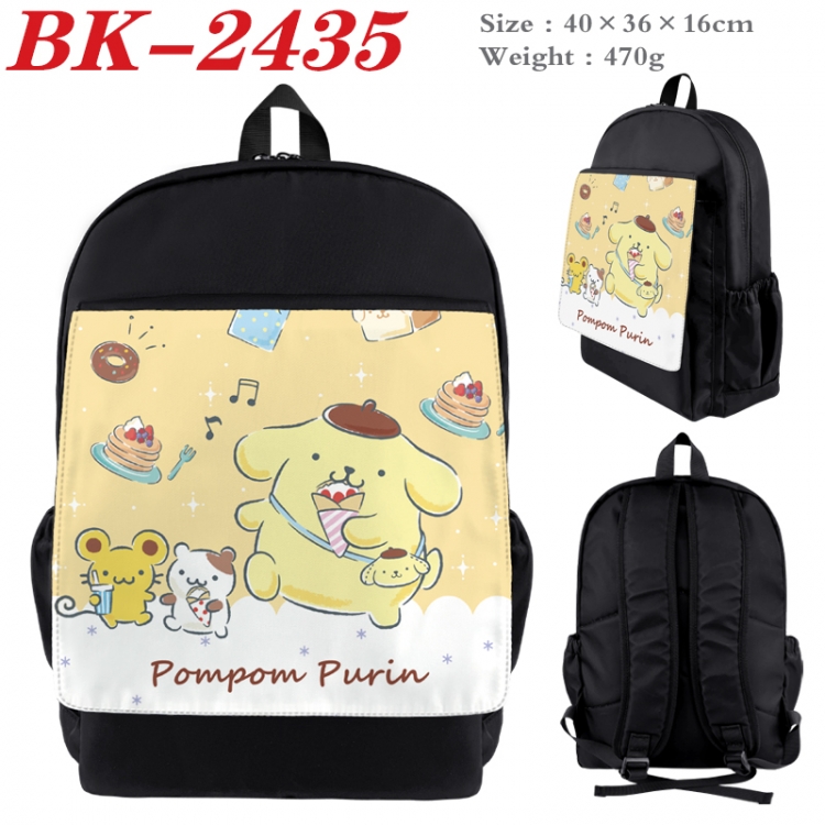 sanrio Waterproof nylon canvas flip color picture backpack 40X36X16CM