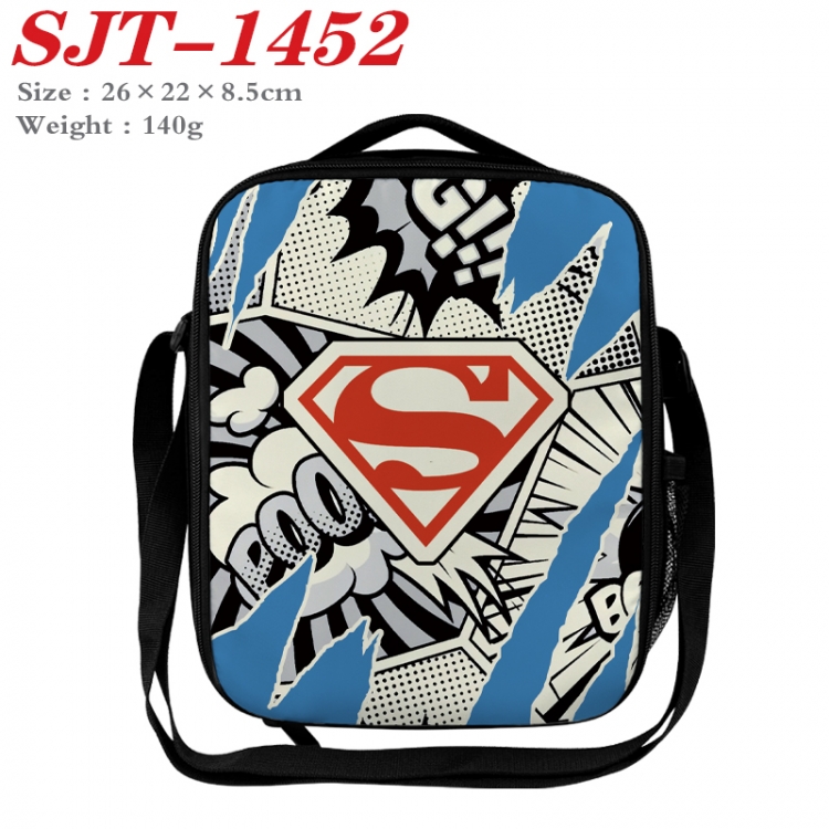 Superheroes Anime Lunch Bag Crossbody Bag 26x22x8.5cm 