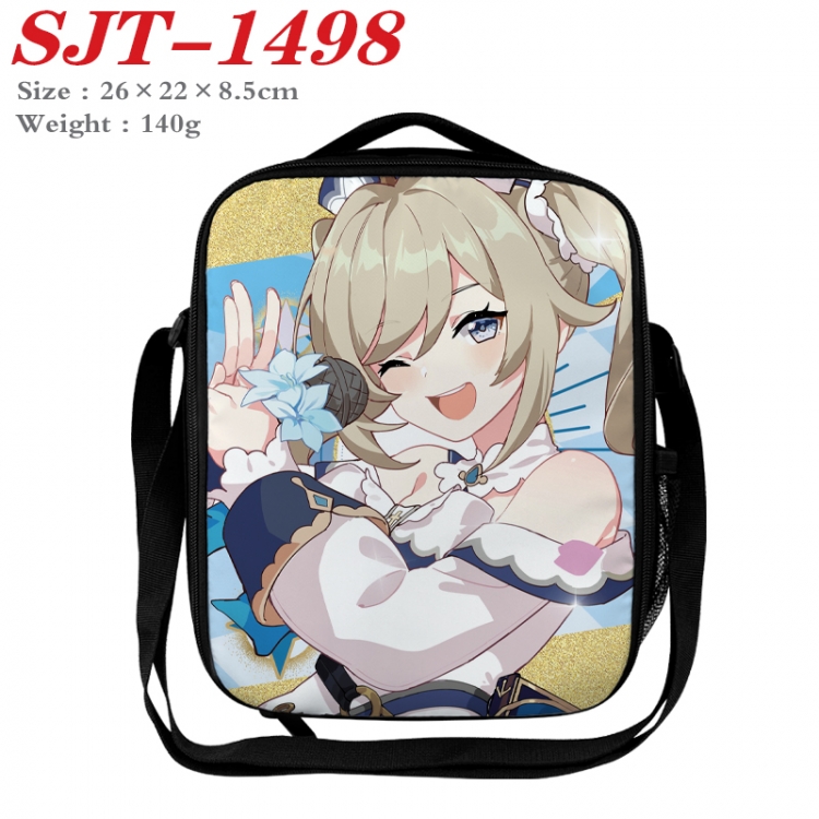 Genshin Impact Anime Lunch Bag Crossbody Bag 26x22x8.5cm 