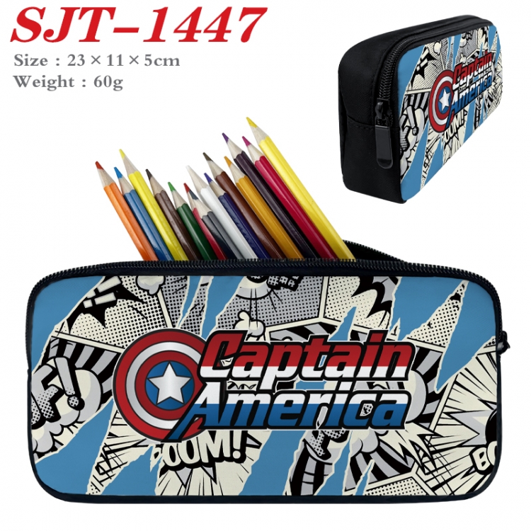 Superheroes Anime nylon student pencil case 23x11x5cm  SJT-1447