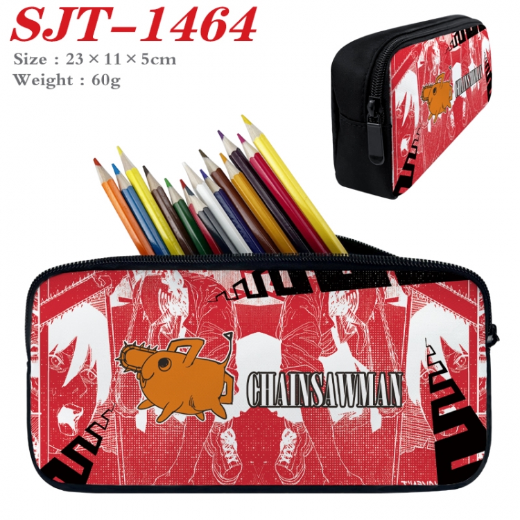 Chainsawman  Anime nylon student pencil case 23x11x5cm 