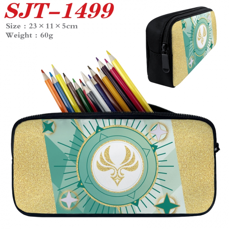 Genshin Impact  Anime nylon student pencil case 23x11x5cm 