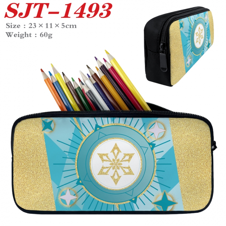 Genshin Impact  Anime nylon student pencil case 23x11x5cm 