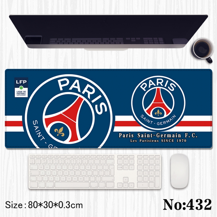  Football star Anime peripheral computer mouse pad office desk pad multifunctional pad 80X30X0.3cm