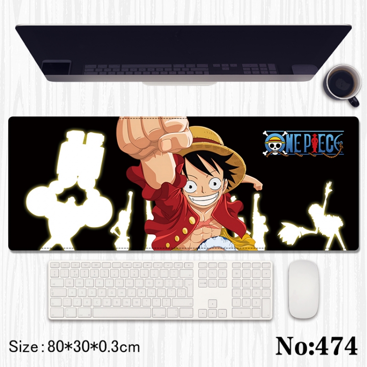 One Piece Anime peripheral computer mouse pad office desk pad multifunctional pad 80X30X0.3cm