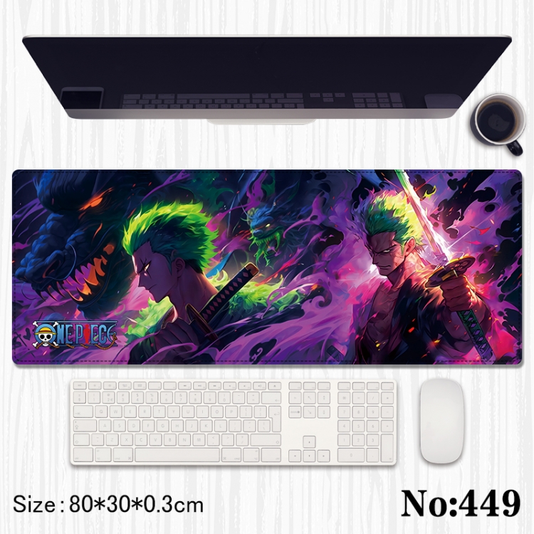 One Piece Anime peripheral computer mouse pad office desk pad multifunctional pad 80X30X0.3cm