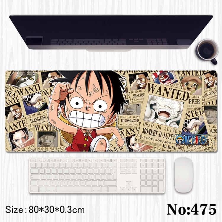 One Piece Anime peripheral computer mouse pad office desk pad multifunctional pad 80X30X0.3cm