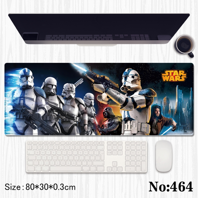 Star Wars Anime peripheral computer mouse pad office desk pad multifunctional pad 80X30X0.3cm