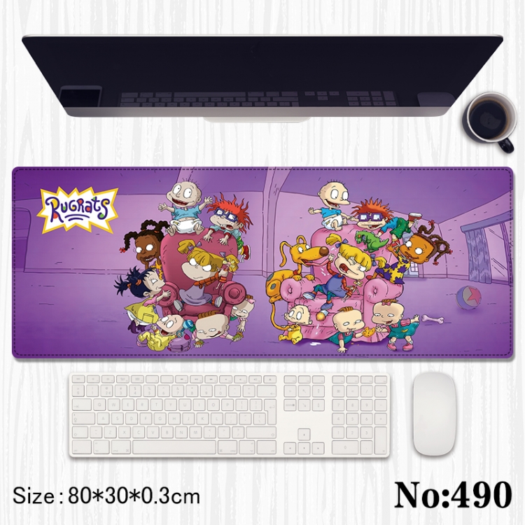 Rugratg Gowild Anime peripheral computer mouse pad office desk pad multifunctional pad 80X30X0.3cm