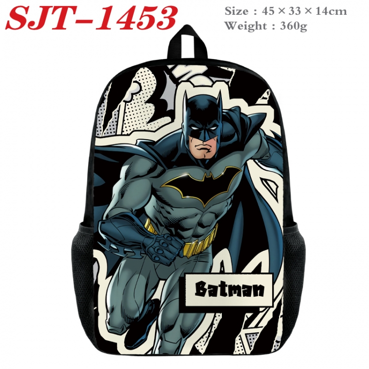 Superheroes Anime nylon canvas backpack student backpack 45x33x14cm