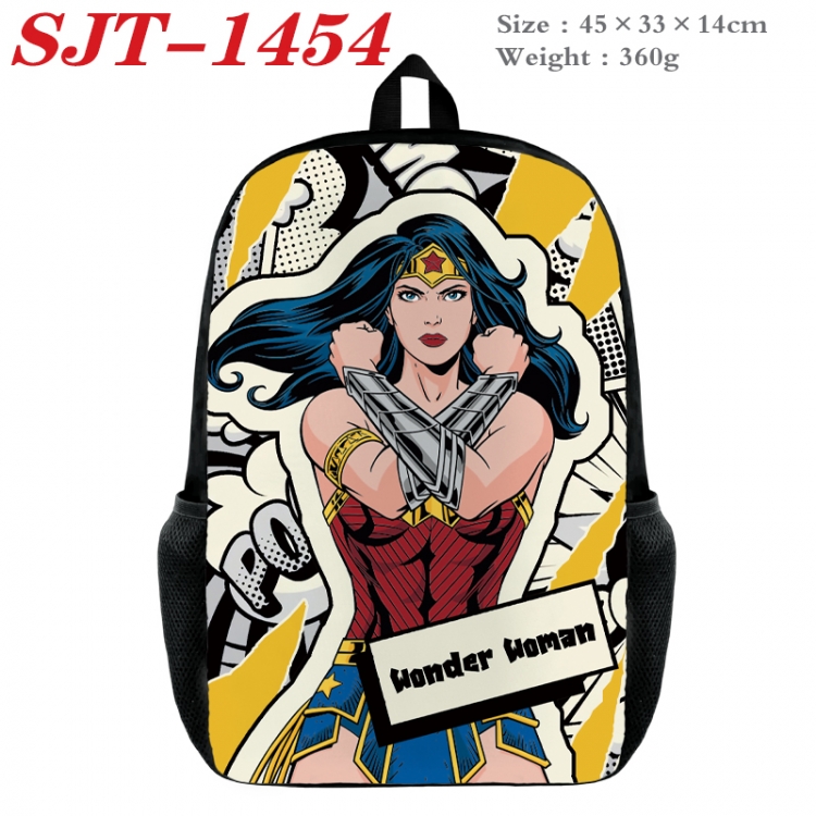 Superheroes Anime nylon canvas backpack student backpack 45x33x14cm