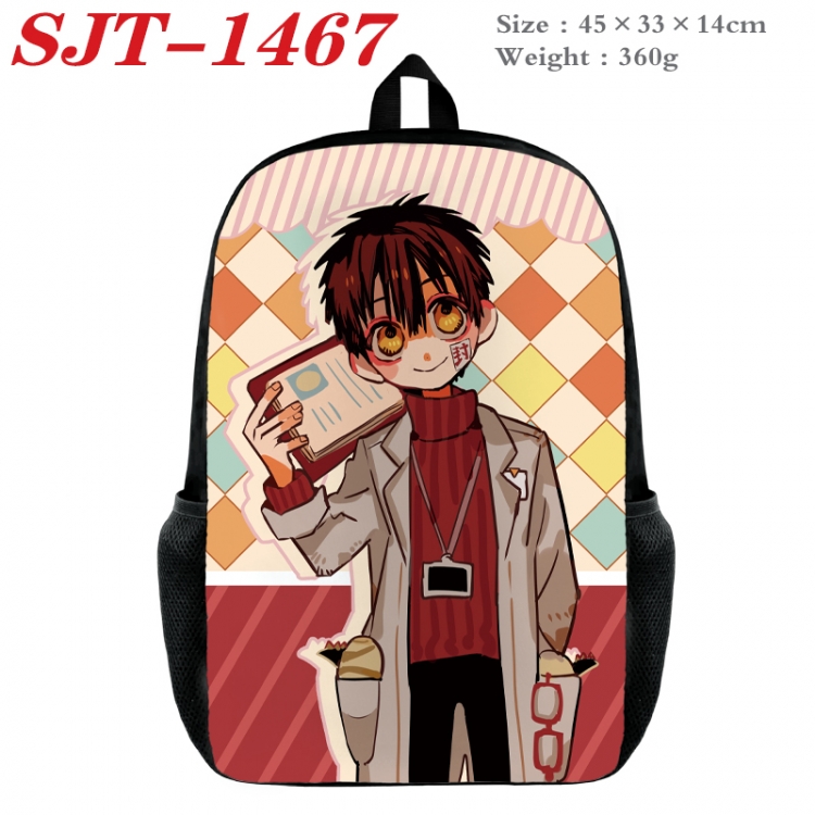 Toilet-bound Hanako-kun Anime nylon canvas backpack student backpack 45x33x14cm