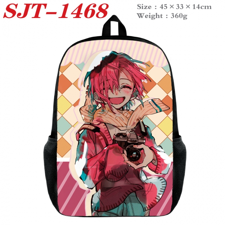 Toilet-bound Hanako-kun Anime nylon canvas backpack student backpack 45x33x14cm